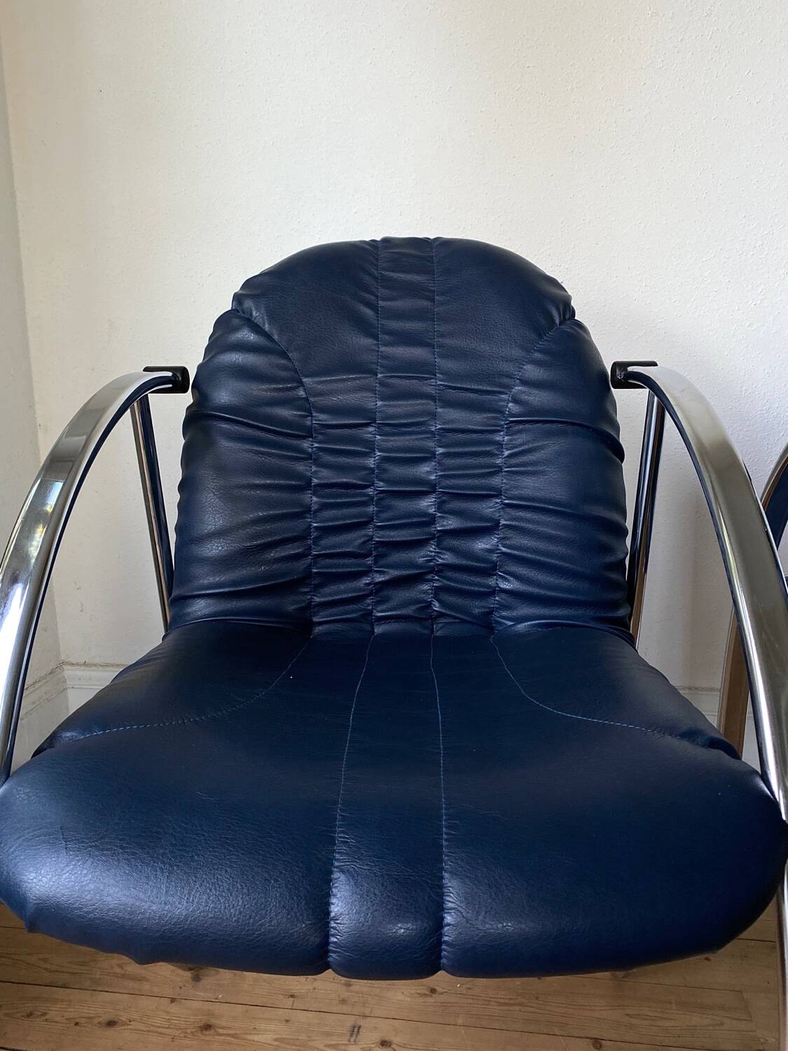 Souvignet chairs tubular chrome vintage modernist