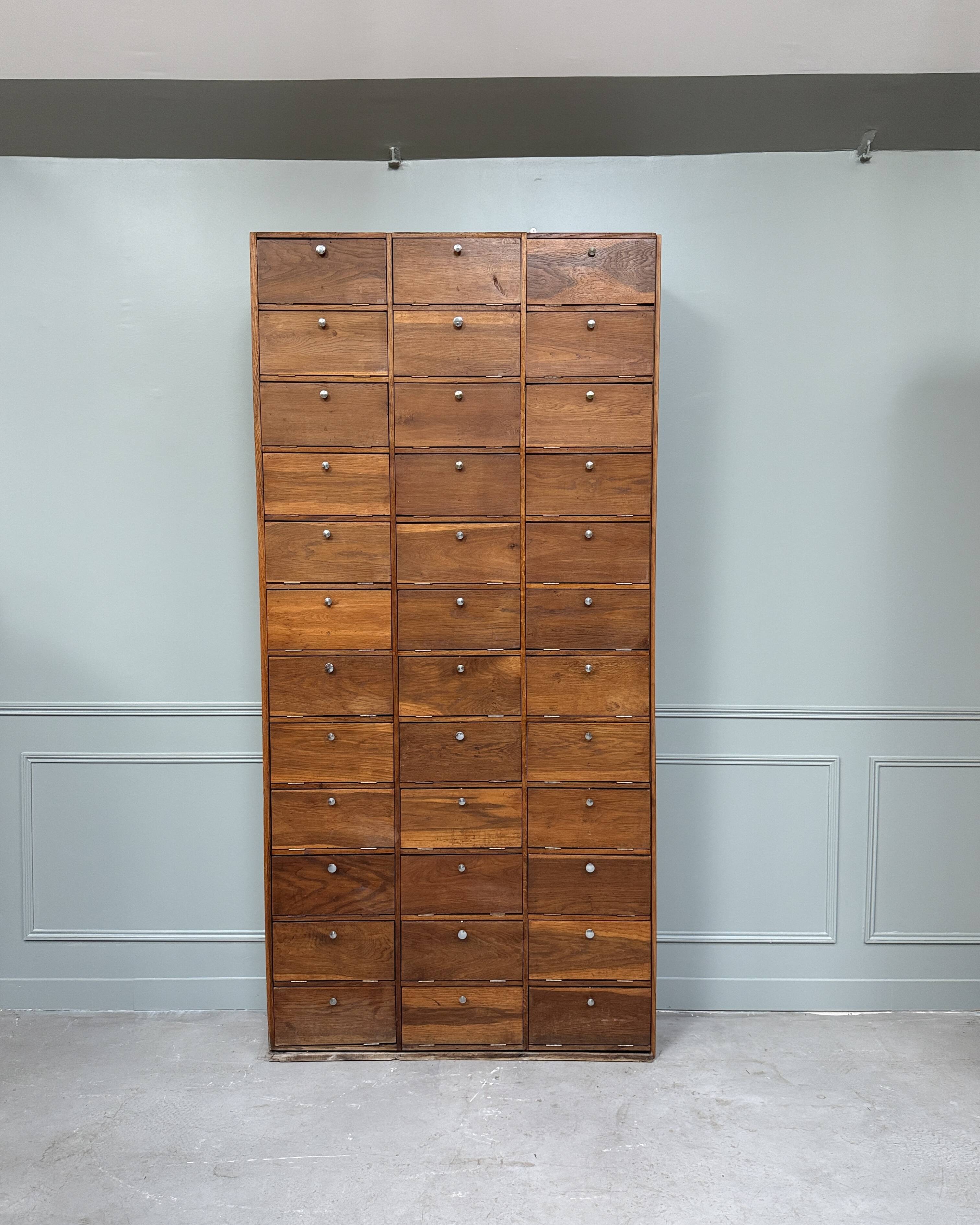 Pair of large drop-front notary cabinets (refurbished)