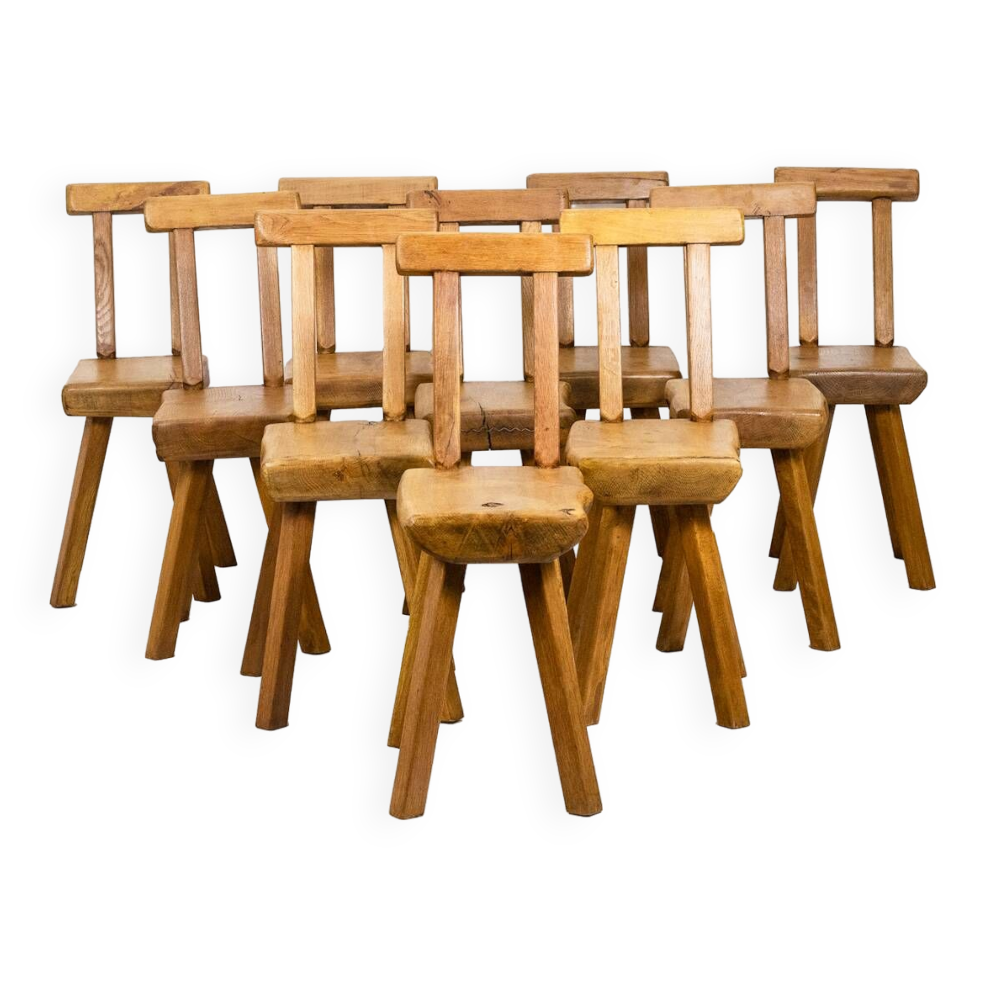 Mobichalet. Set of 10 chairs. 1960s.