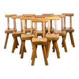 Mobichalet. Set of 10 chairs. 1960s.