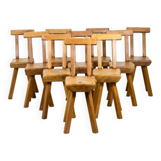Mobichalet. Set of 10 chairs. 1960s.