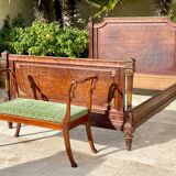 Empire Style Mahogany Swan Neck Bench