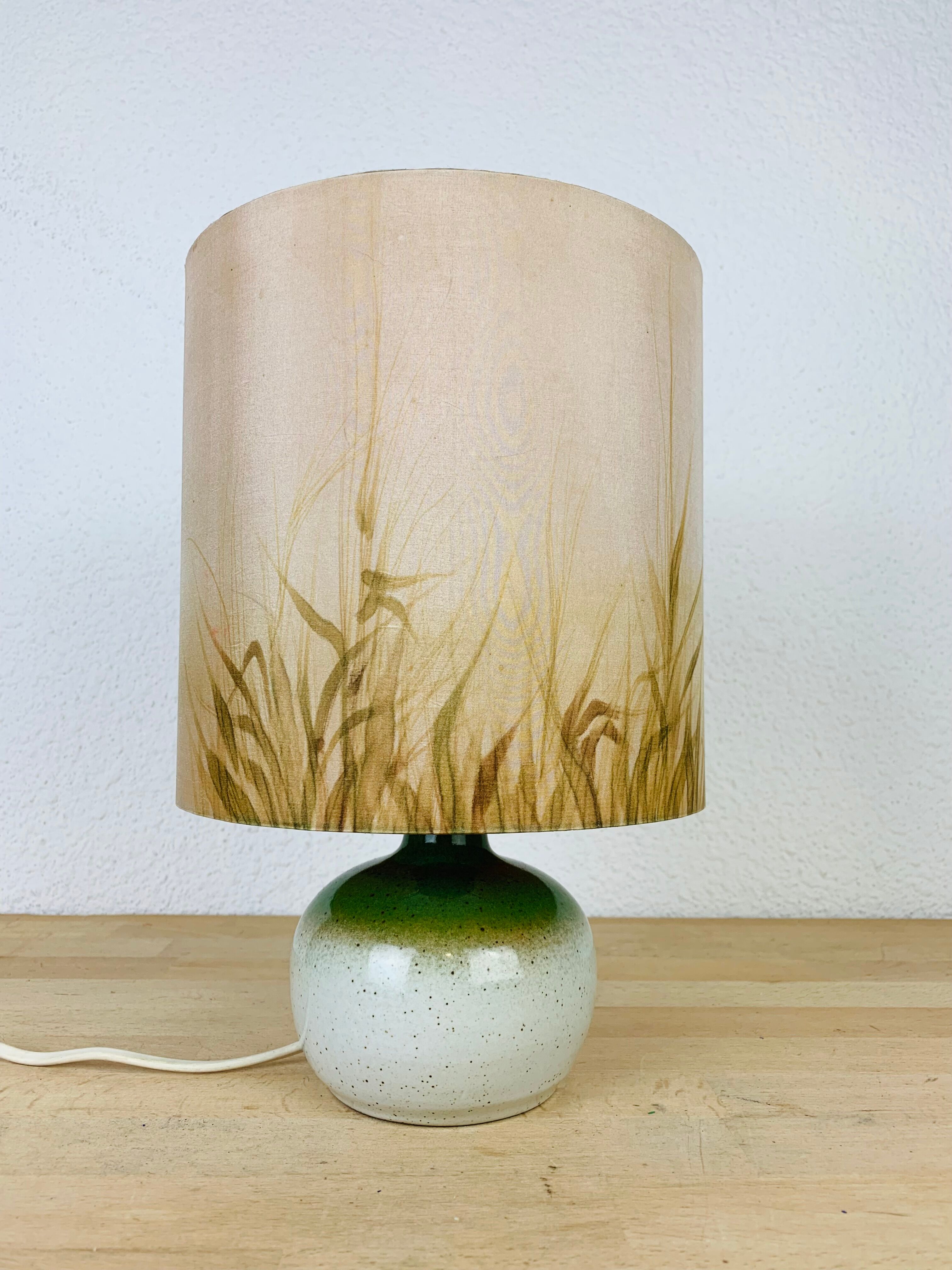 Lampe boule grès de Sylvie et Philippe Duriez