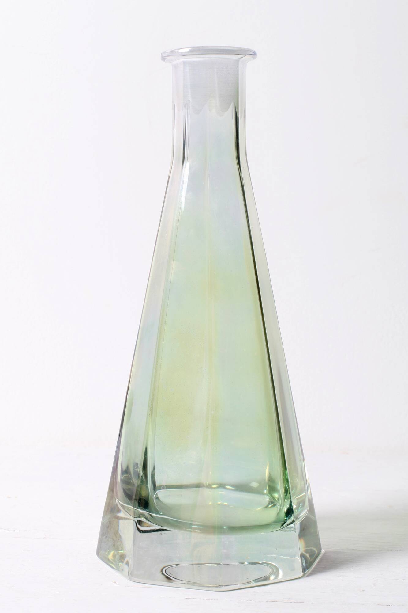 Stylish Spirit Decanter with Grey Original Stopper / Italy / 1960s