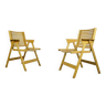 Original vintage foldable dining chairs by the Slovenian architect Niko Kralj (1920-2013) for Stol