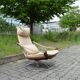 Ake fribytter for nelo sweden swivel leather lounge chair