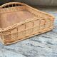 Rattan serving tray
