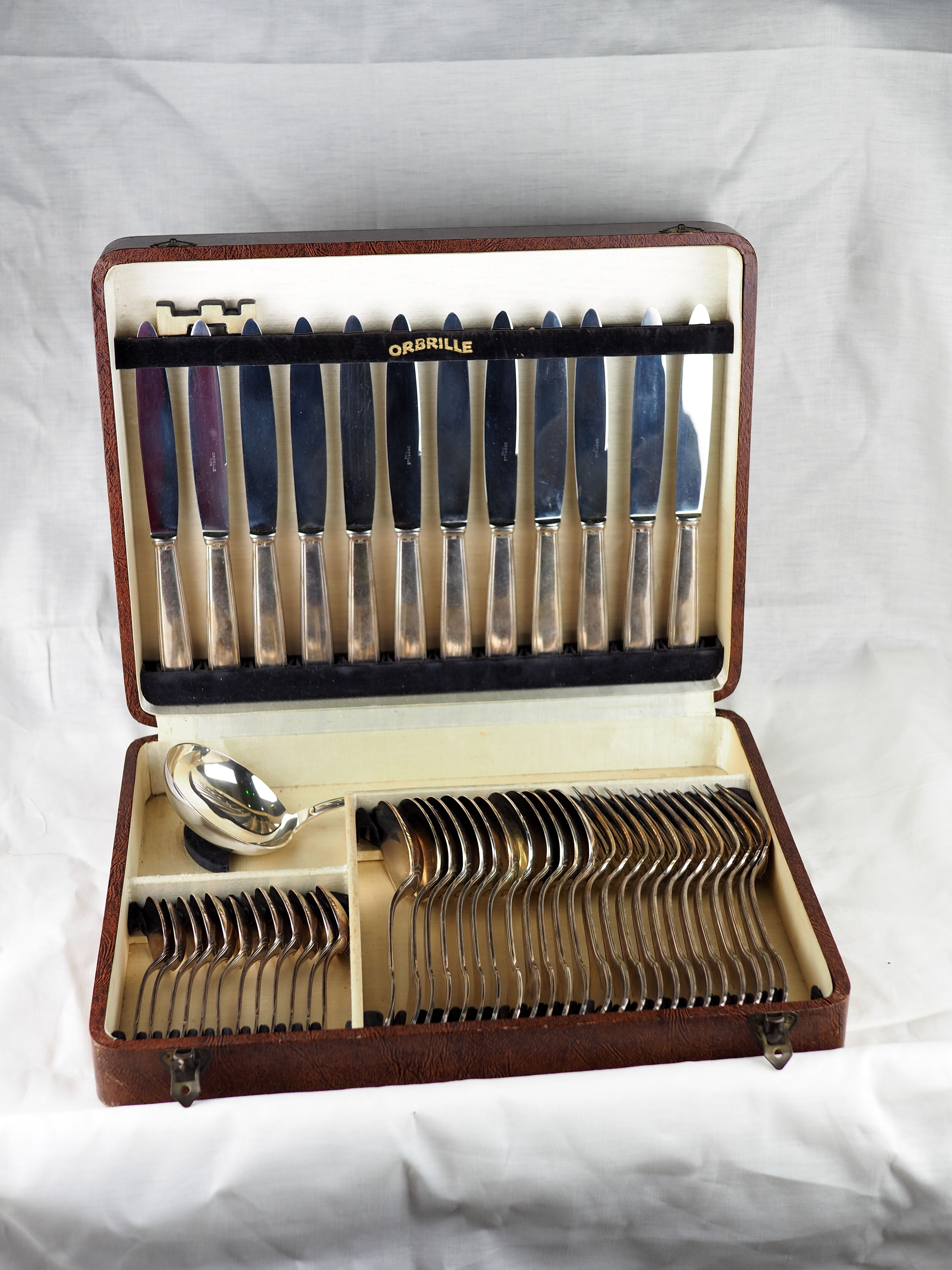 Menagère metal silver Orbrille 49 pieces - Joseph Buisson - XXth