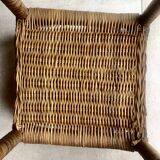 Vintage wicker and bamboo plant holder