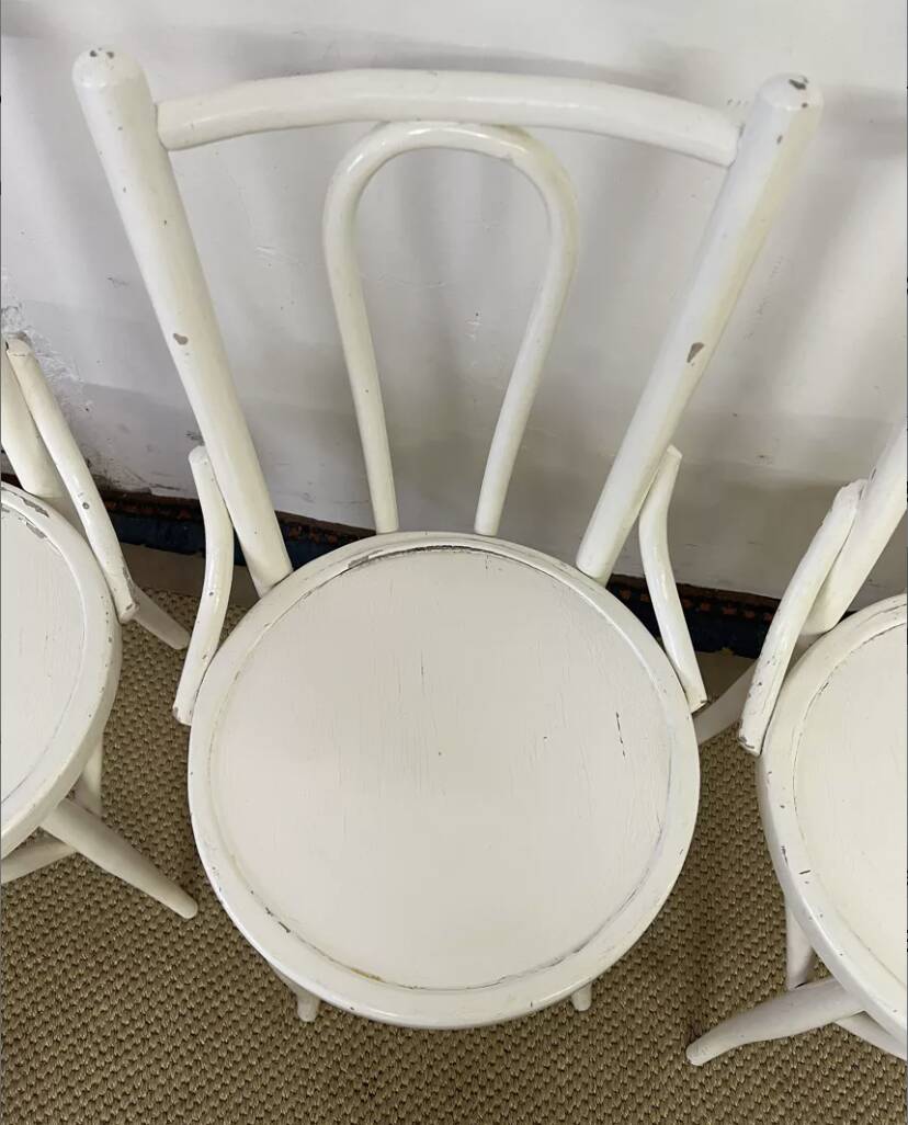 Set of 4 vintage bistro chairs