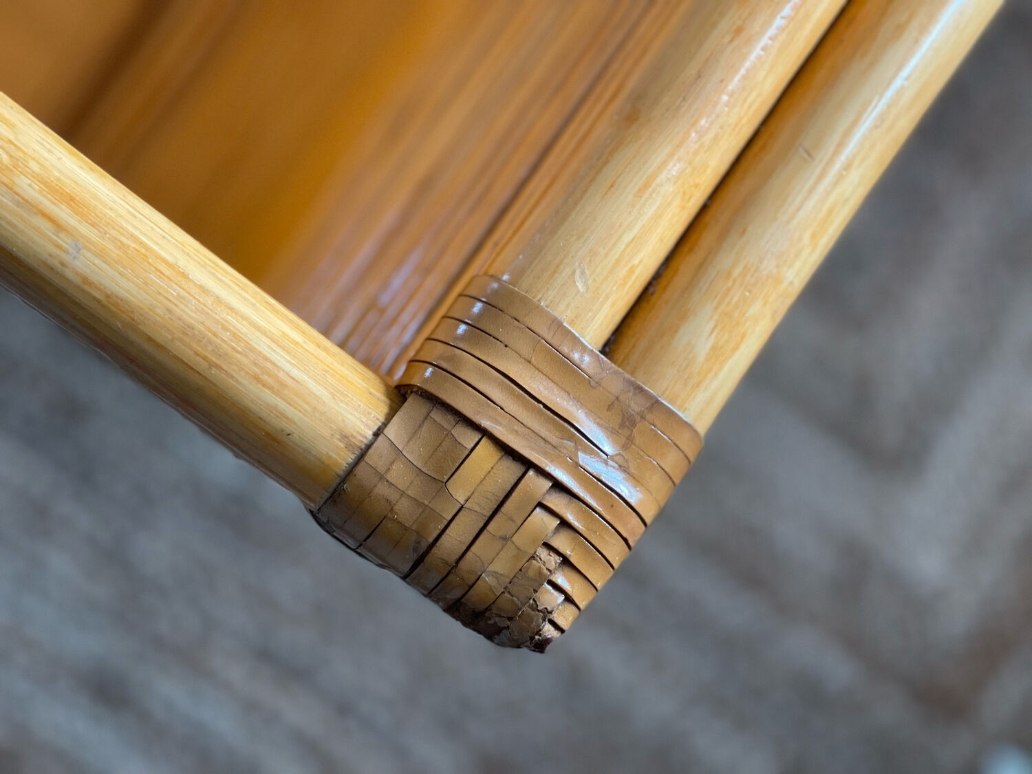 Maugrion armchair in rattan