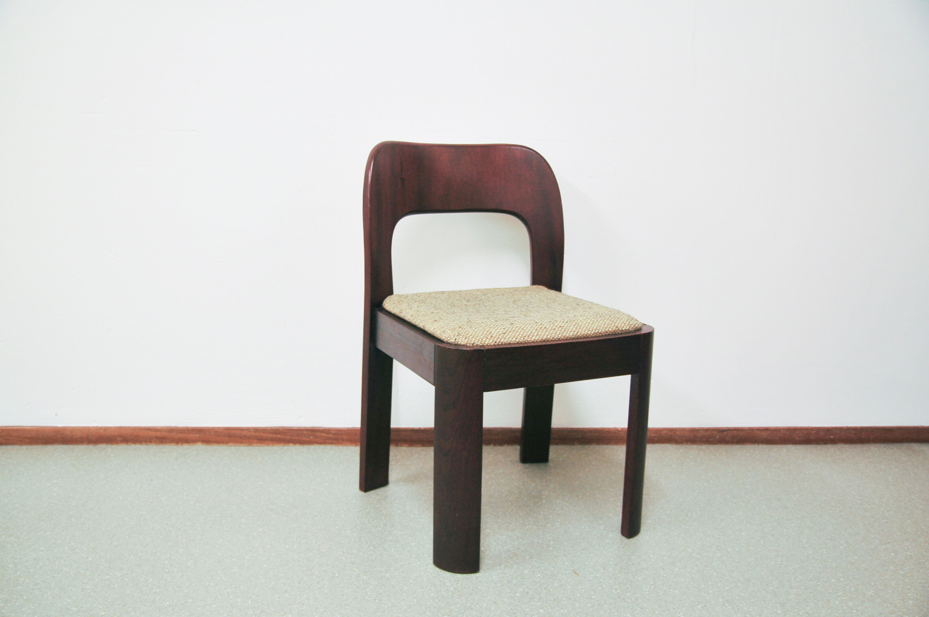 4 brutalist dining chairs