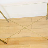 Gold metal coffee table 60s