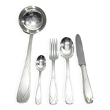 SFAM - Cutlery set 49 pieces Art Deco Silver Metal