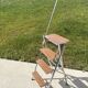 Chrome and formica stepladder chair from the 60s/70s