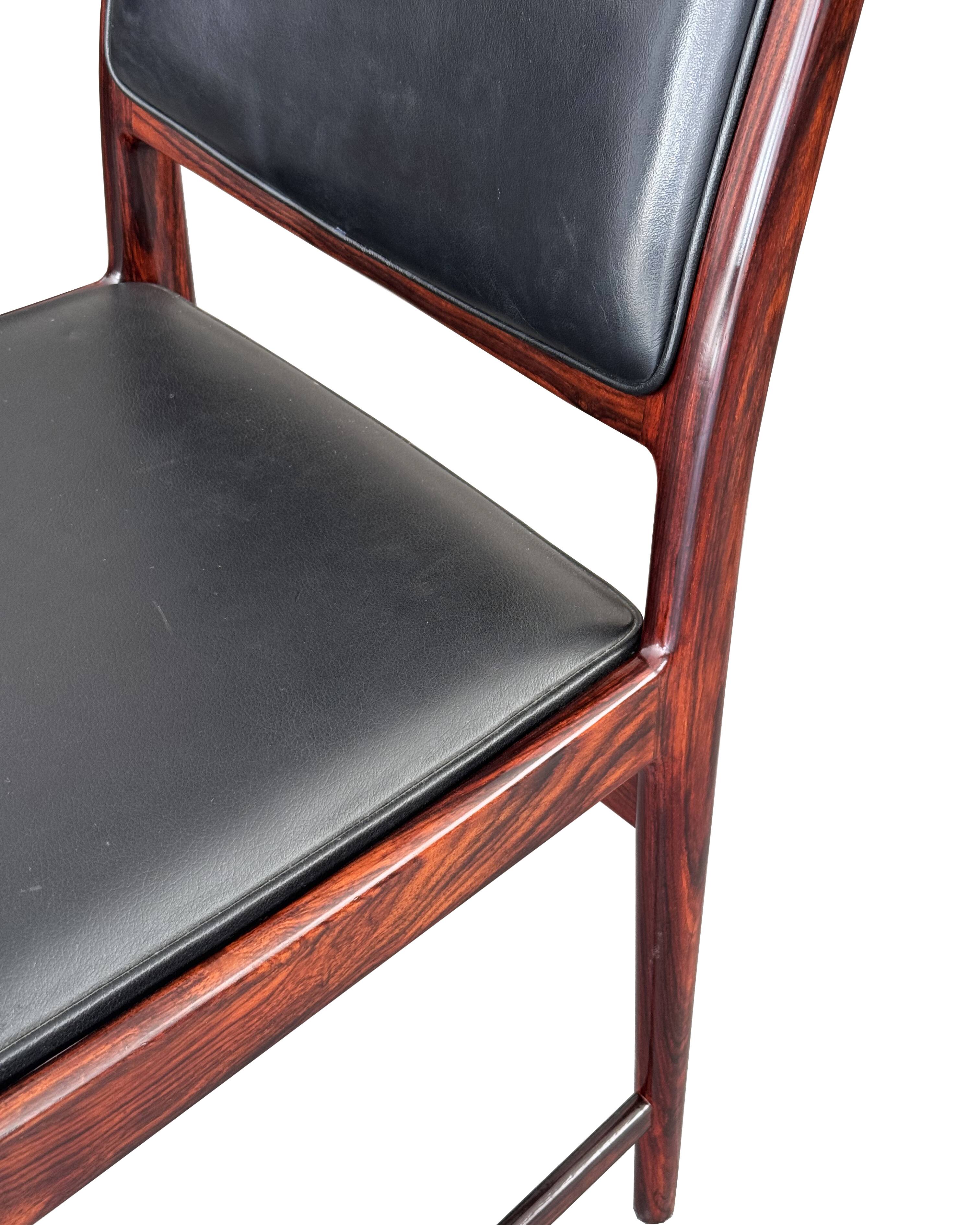 Torbjørn Afdal model "darby" rosewood dinning chairs