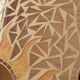 Vintage mosaic mirror sun motif - Unique piece from Italy, 1970s - Beautiful details, very decorative, bohemian style, gift idea.