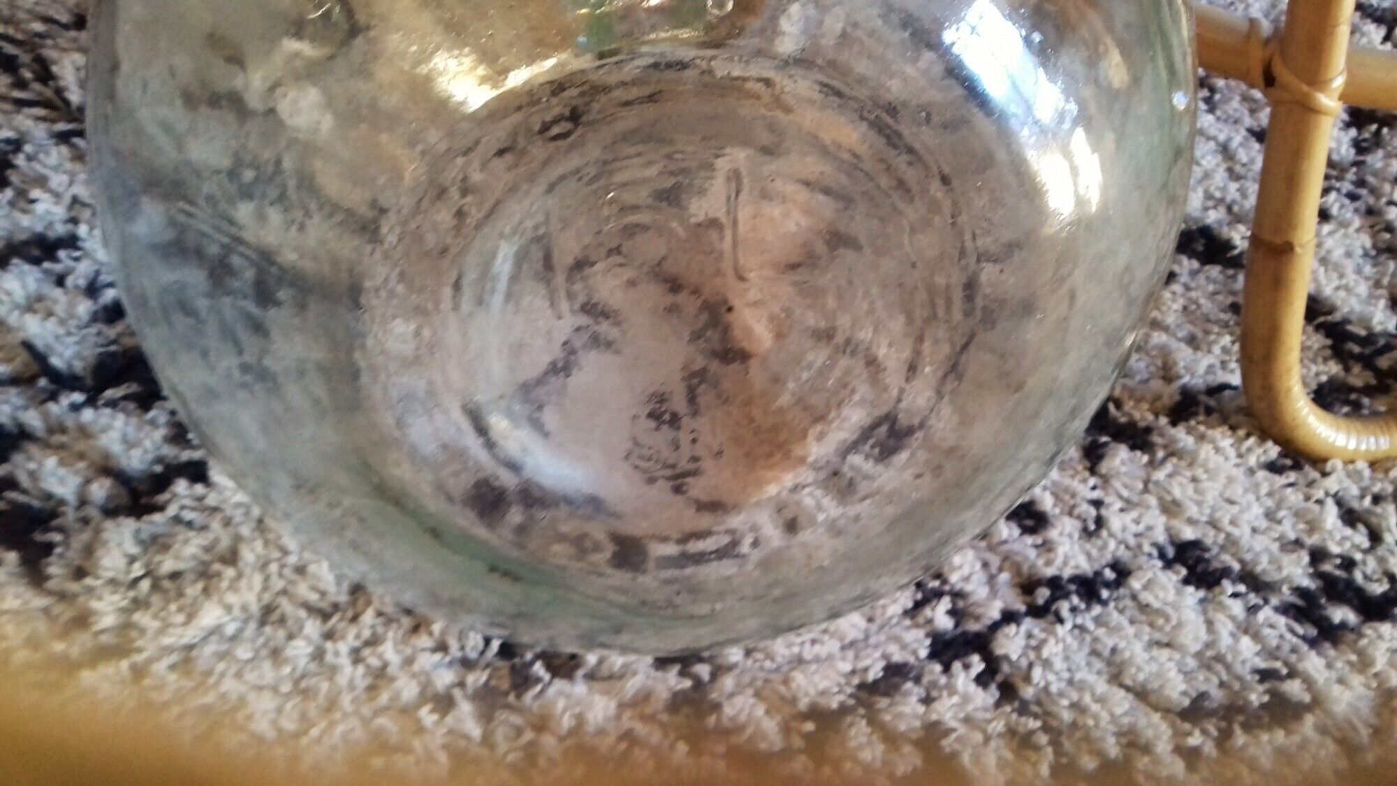 Transparent glass demijohn 15 L canister