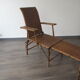 Chaise longue en rotin début 20ème
