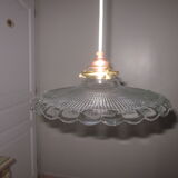 Glass hanging lamp of the 50s