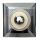 Wall lamp in chromed metal and plexiglass disco model by Jocelyne Trocmé, 1970