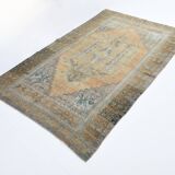 4x7 Vintage Light Orange & Brown Persian Rug, 133x213Cm