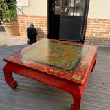 Red chinese table