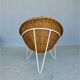 VINTAGE SALON IN RATTAN AND METAL. 1960