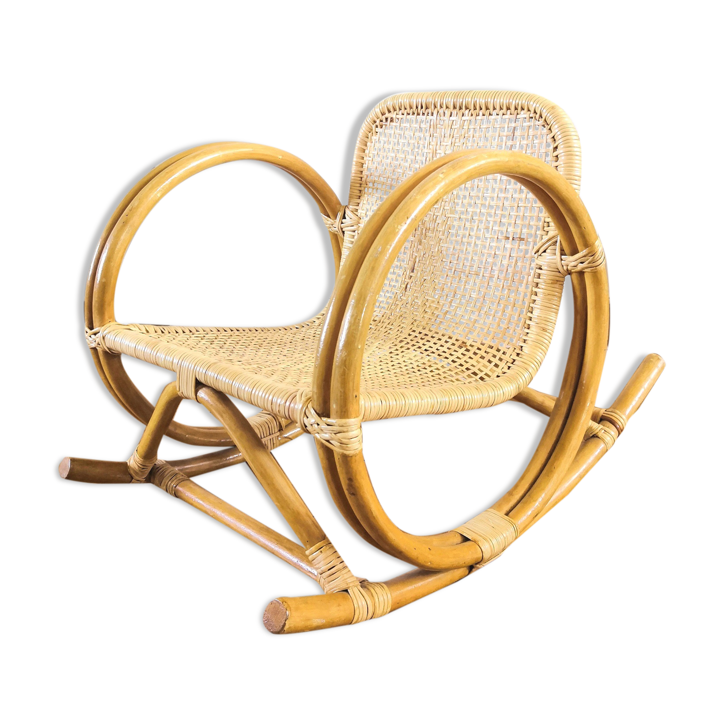 Rocking chair child design 70s