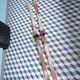 Pair of vintage wooden skis