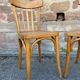 Paire de chaises bistrot café 1950s