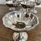 Vintage stainless steel footed cups