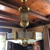 Art deco octagonal chandelier Henri Petitot