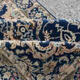 Tapis d'orient iran kashan - fait main - dimensions: 1, 42 x 2.00 mètres Laine et Soie