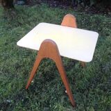 Table basse vintage pied compas