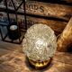 Vintage chiseled glass lamp