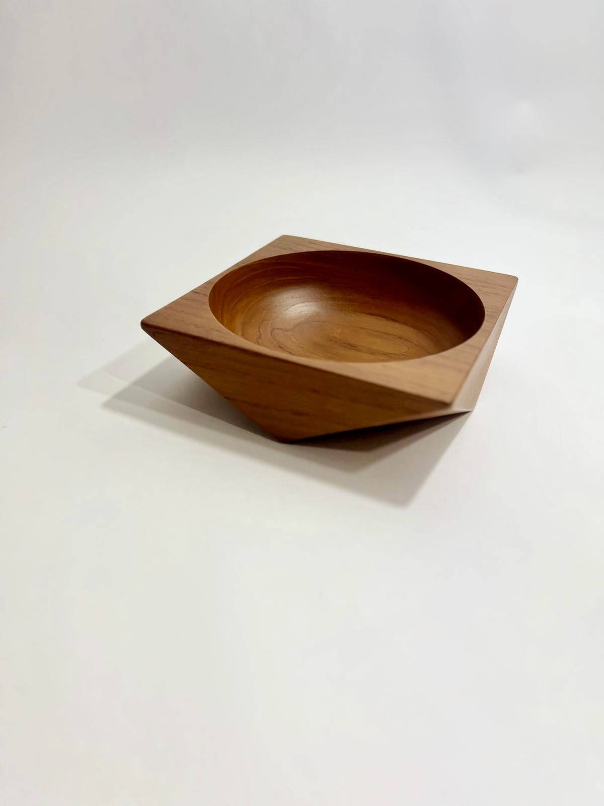 Scandinavian teak bowl by Söwe Konst Sweden, 1950s-1960s