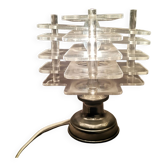 Lampe de table moderne en acrylique transparent du siècle hollandais, 1960s