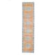 Vintage Turkish Oushak Handmade Wool Cotton Orange Runner 77x325