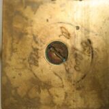 Swedish brass five arm candelabra by Gusum