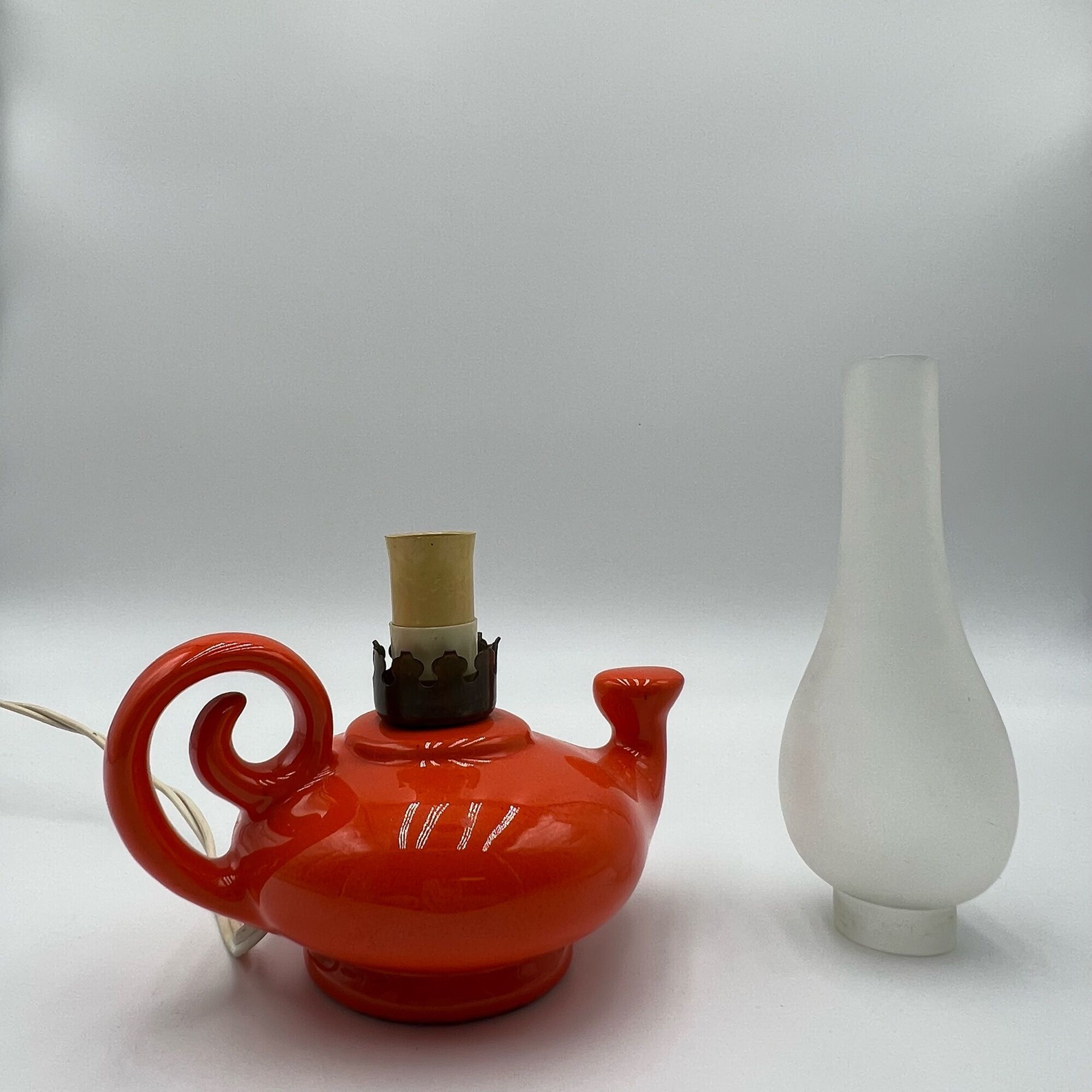 Vintage ceramic lamp, made in italy 1960