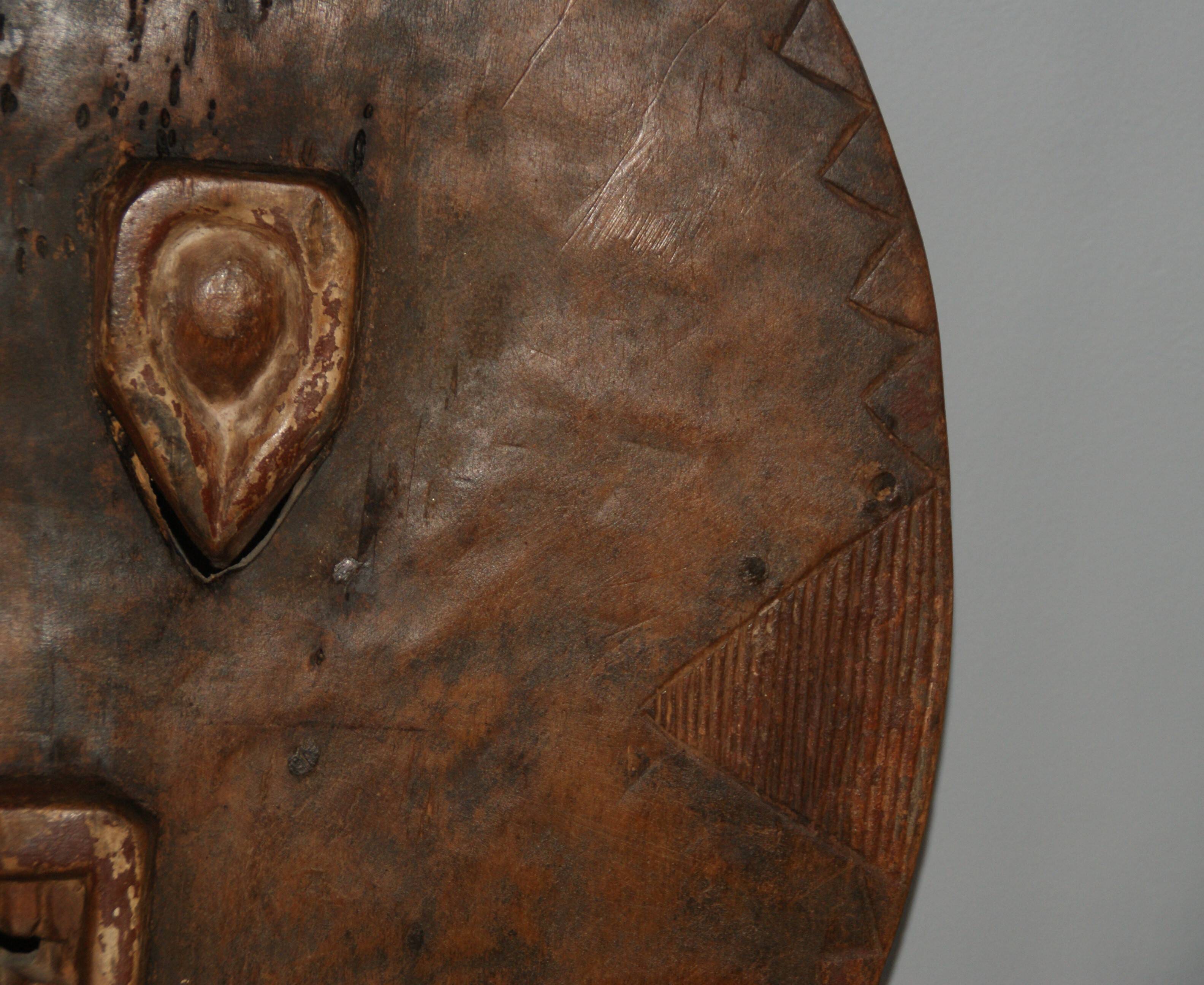 African lunar baoule mask or klé klé (ivory coast)