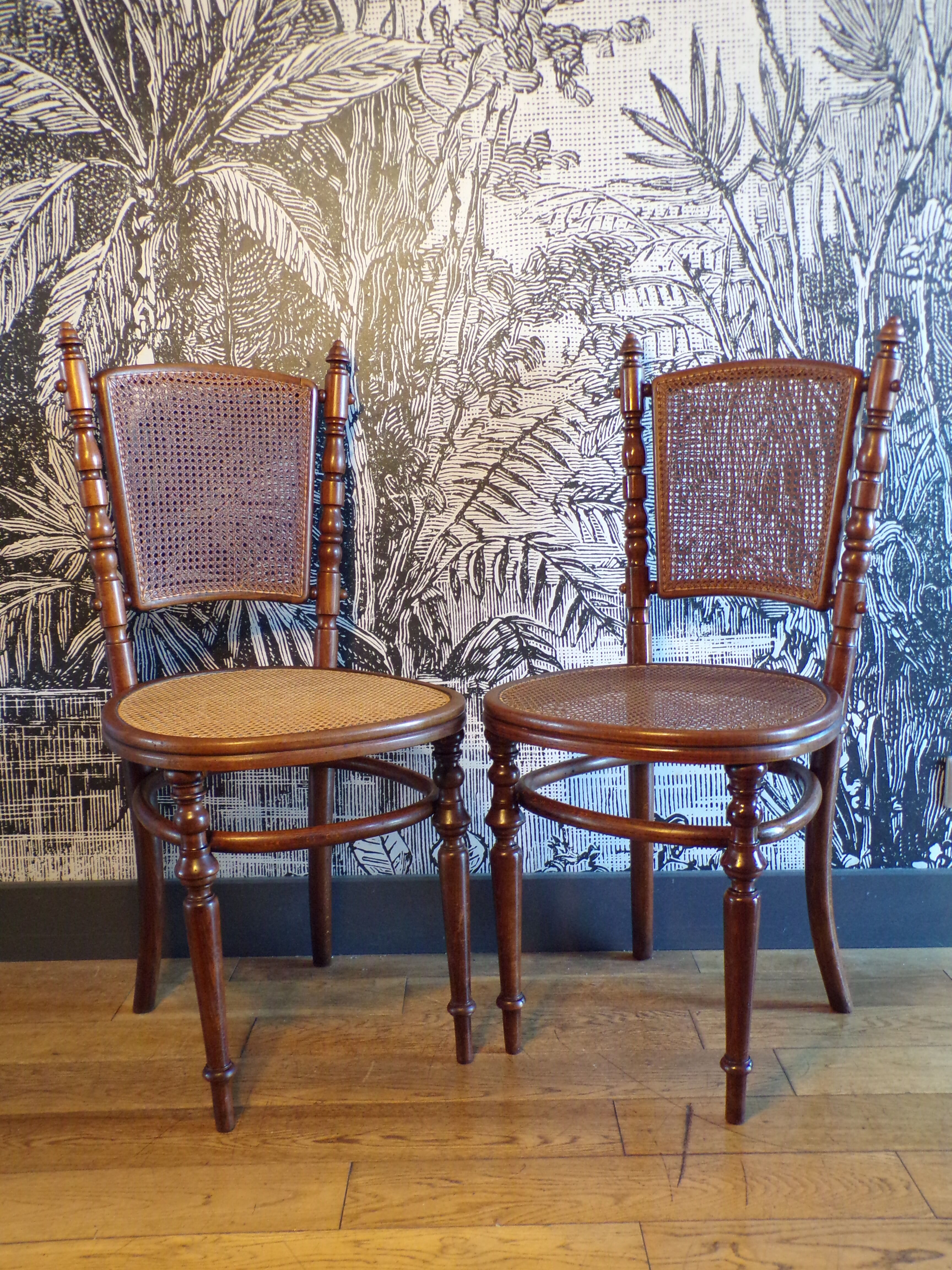 Pair of Fischel chairs 1900s