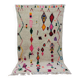 Handmade wool Berber rug 235x140 m