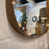 Freeform brass rearview mirror