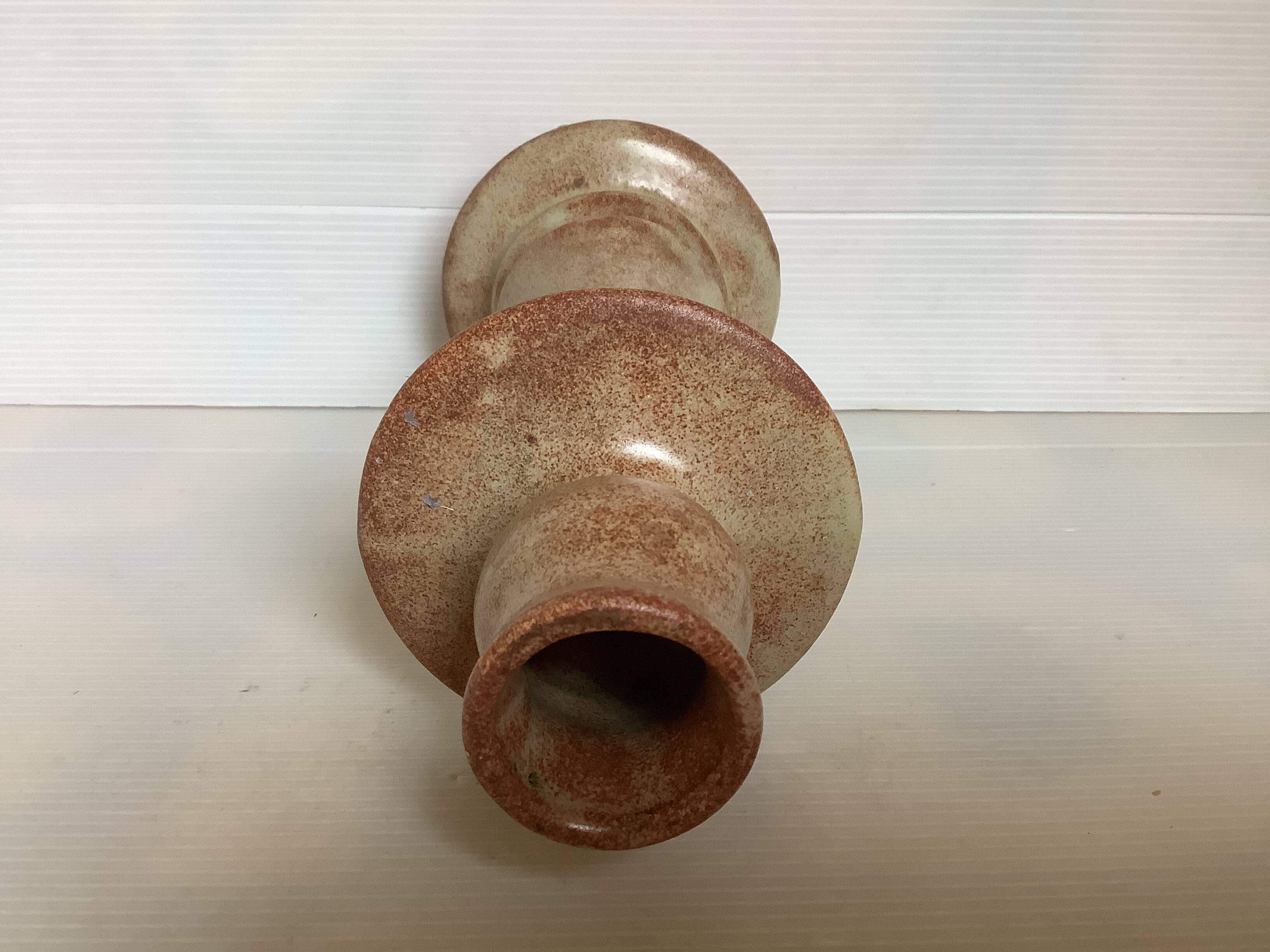 Bouchter la londe les maures sandstone enamelled candle holder