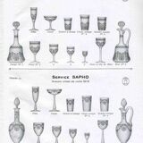 Carafe Saint-Louis en cristal taillé modèle "Sapho", 1930