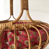 Rattan and Provencal fabric worker