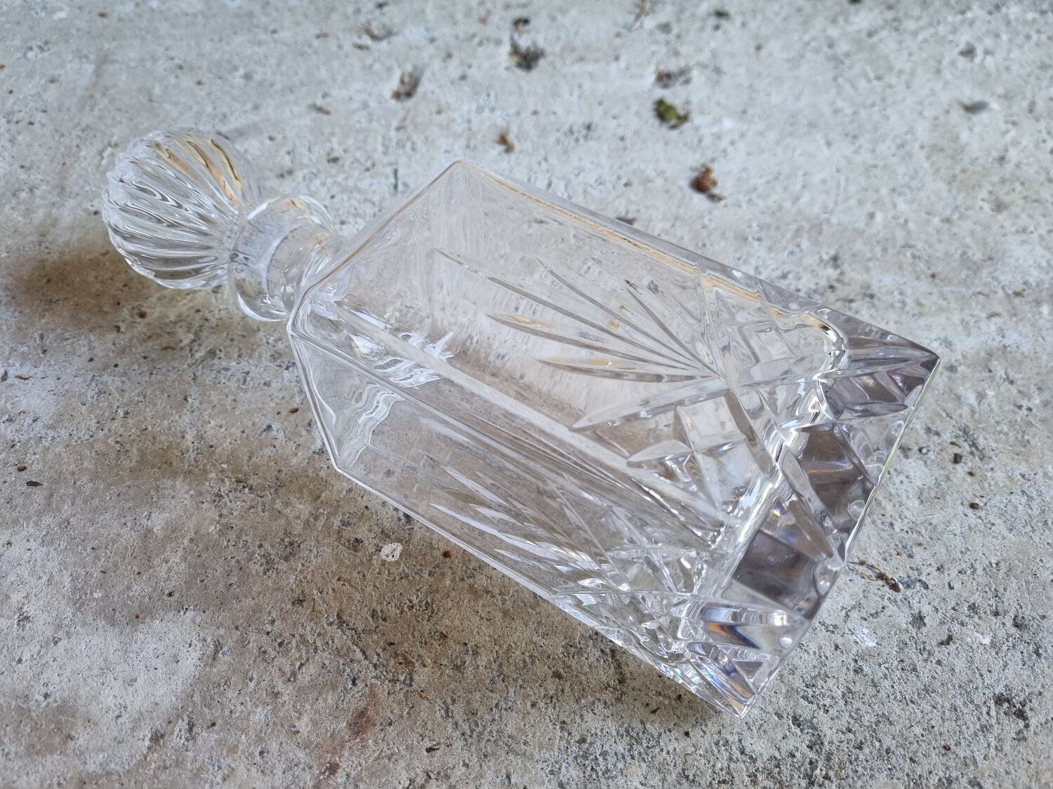 Crystal whisky decanter, 1970