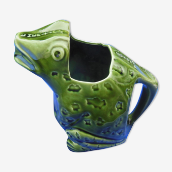 Advertising pitcher depicting a frog - the heir guyot - n°2